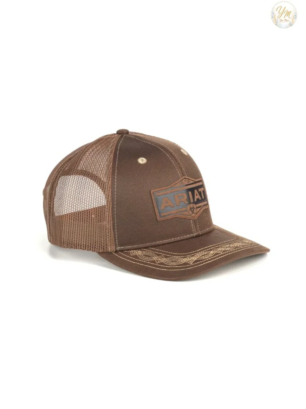 Vintage Ariat Baseball Cap with Mesh Back and Snapback Closure